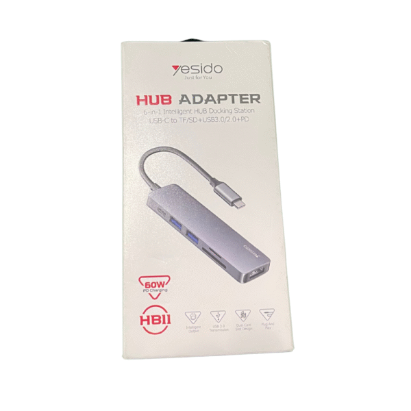 Yesido Hub Adapter 6 in 1